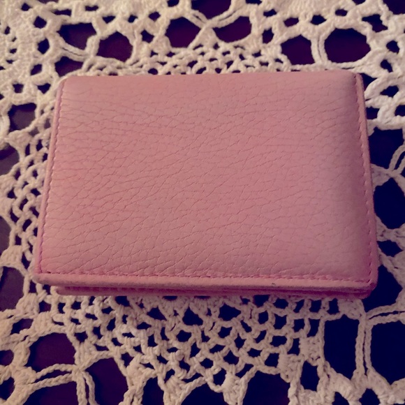 GUCCI GG MARMONT BIFOLD WALLET EUC PINK LEATHER - Picture 10 of 12